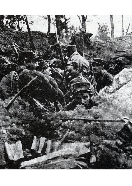 Foto im Laufgraben 1918