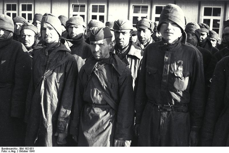 Foto Konzentrationslager Mauthausen - russische gefangene Soldaten