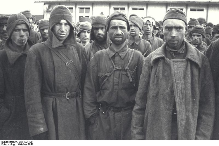 Foto Konzentrationslager Mauthausen - russische Kriegsgefangene