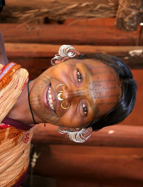 Kutia-Kondh Frau aus Indien