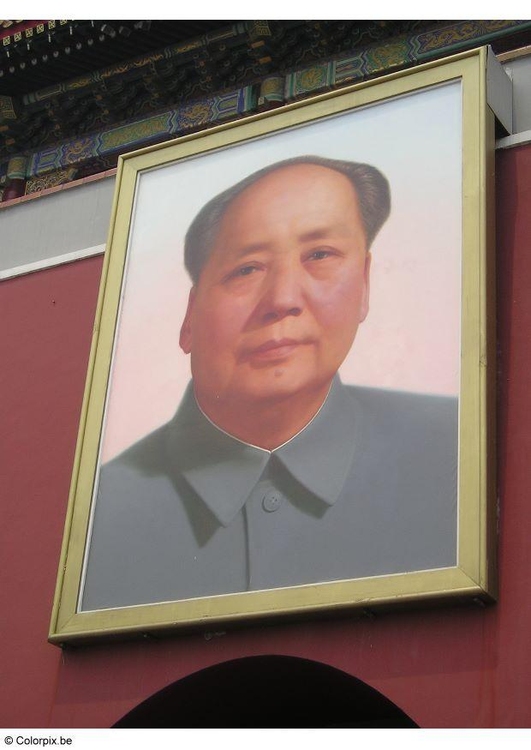 Foto Mao Tsetung, ParteifÃ¼hrer Volksrepublik China