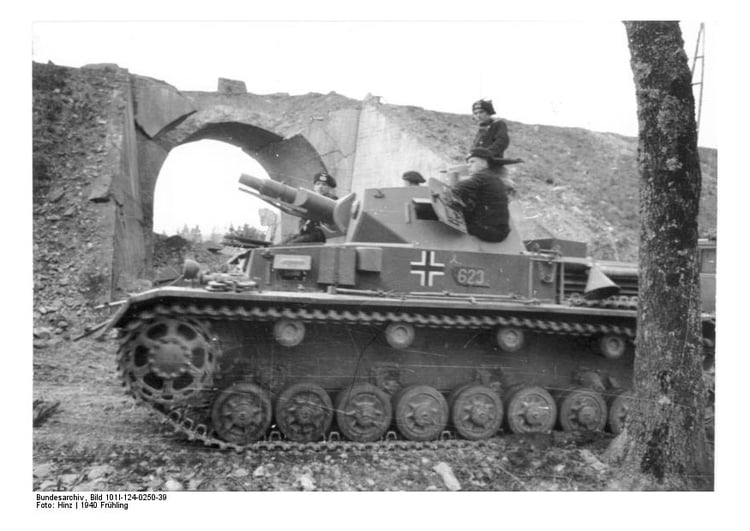 Foto Panzer in Frankreich
