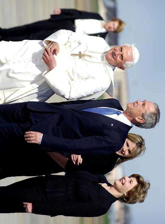 Papst Benedict XVI und George W. Bush