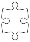 Malvorlage  Puzzleteil