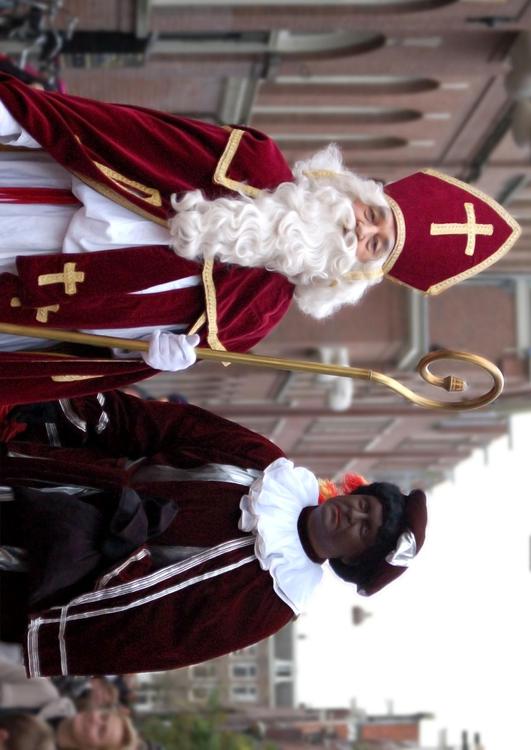 Sankt Nikolaus und Knecht Ruprecht Foto