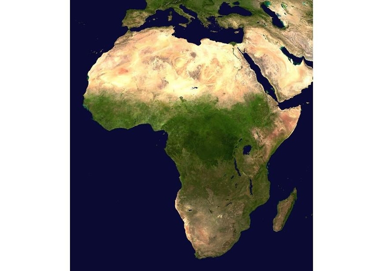 Foto Satellitenfoto Afrika