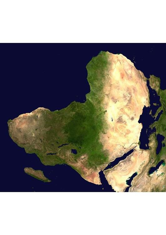Satellitenfoto Afrika