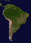 Fotos Satellitenfoto Südamerika