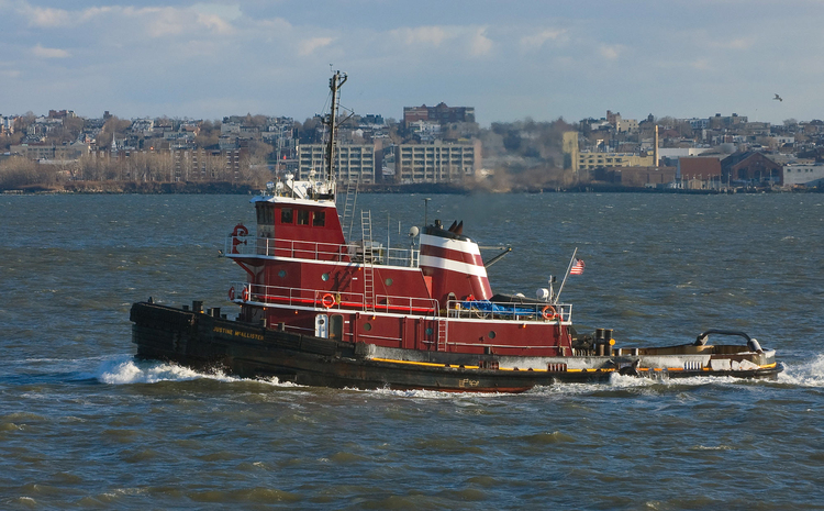 Foto Schlepper im Hafen von New York