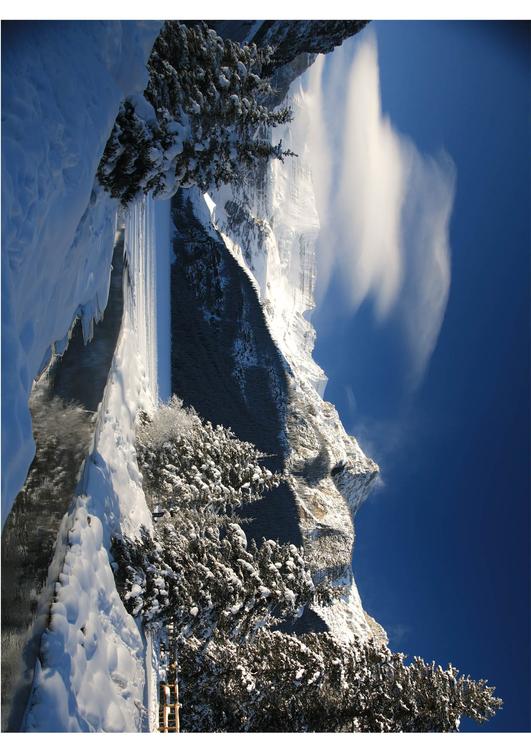 Schneelandschaft in den Bergen