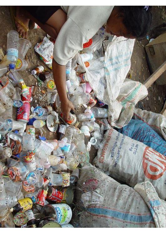 slum in Jakarta, Indonesien