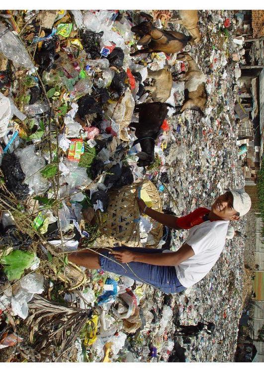 slum in Jakarta, Indonesien