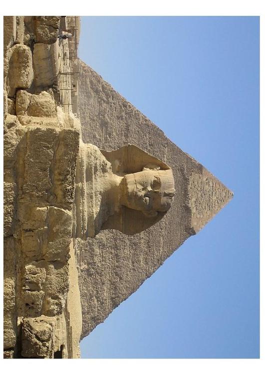 Sphinx und Pyramide in Gizeh