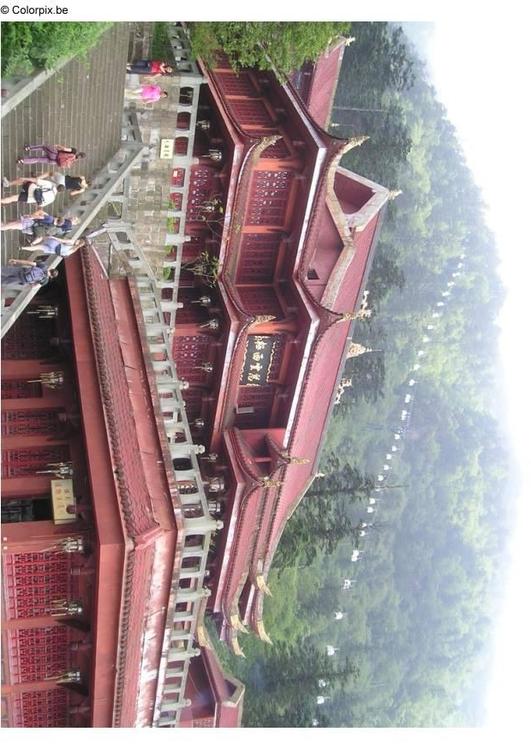 Tempel auf Mount Emei