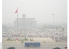 Tian'anmenplatz im Smog