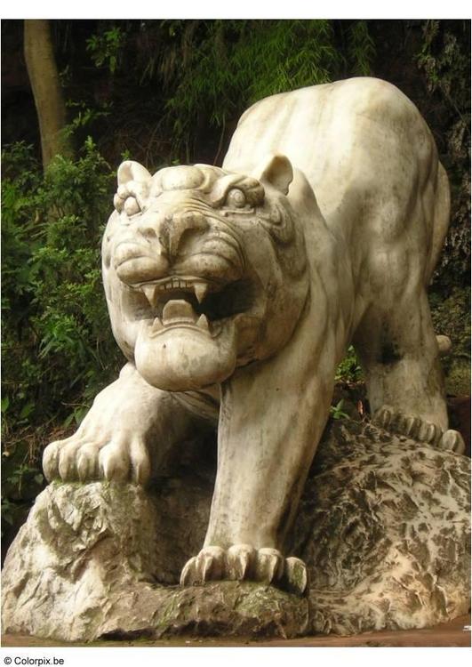 Tiger im Park Leshan