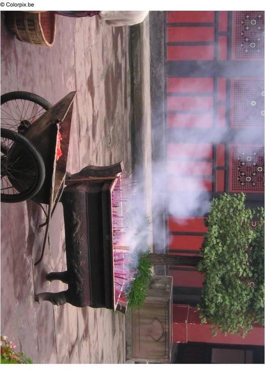 Weihrauch im Chengdu Tempel