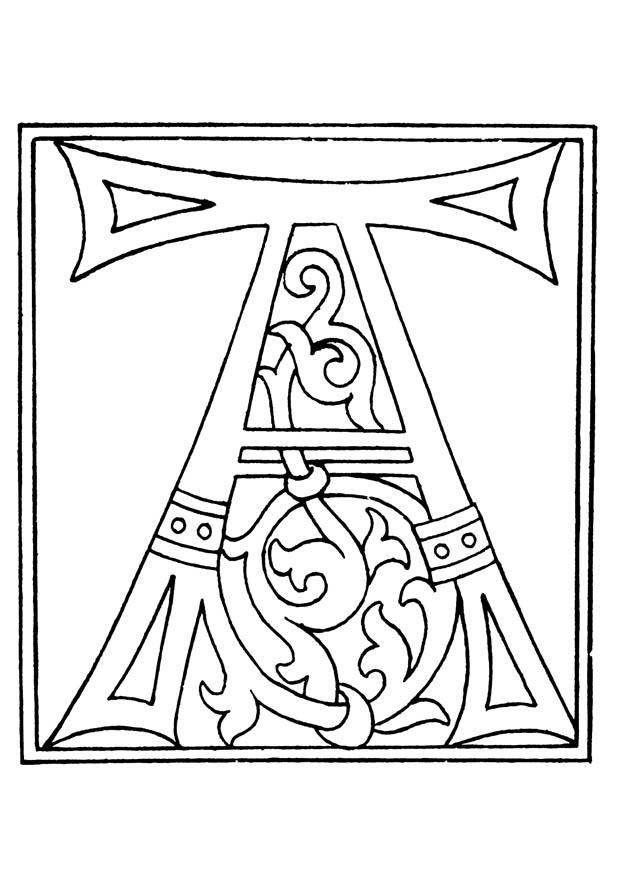 01a. alphabet a Malvorlage 01a. alphabet a