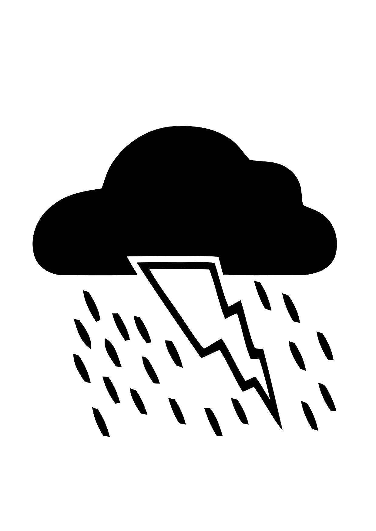 01a. gewitter Malvorlage 01a. gewitter