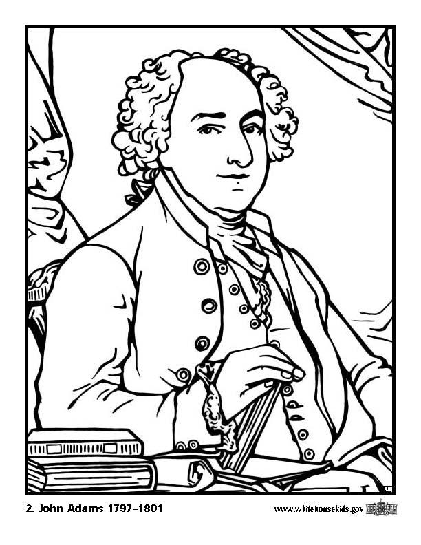 02 john adams Malvorlage 02 john adams