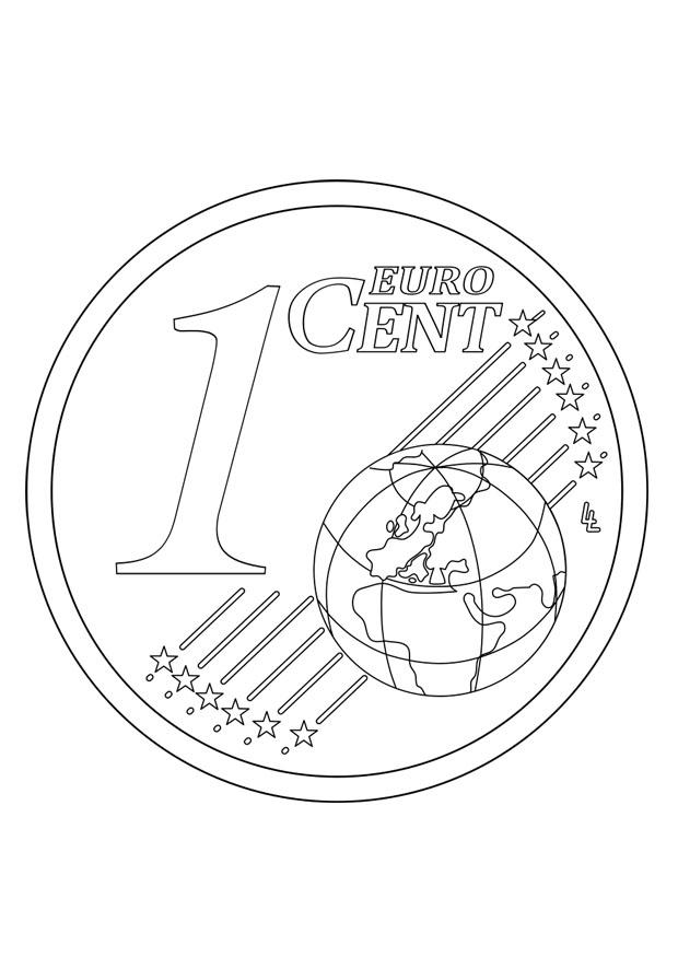 1 cent Malvorlage 1 cent