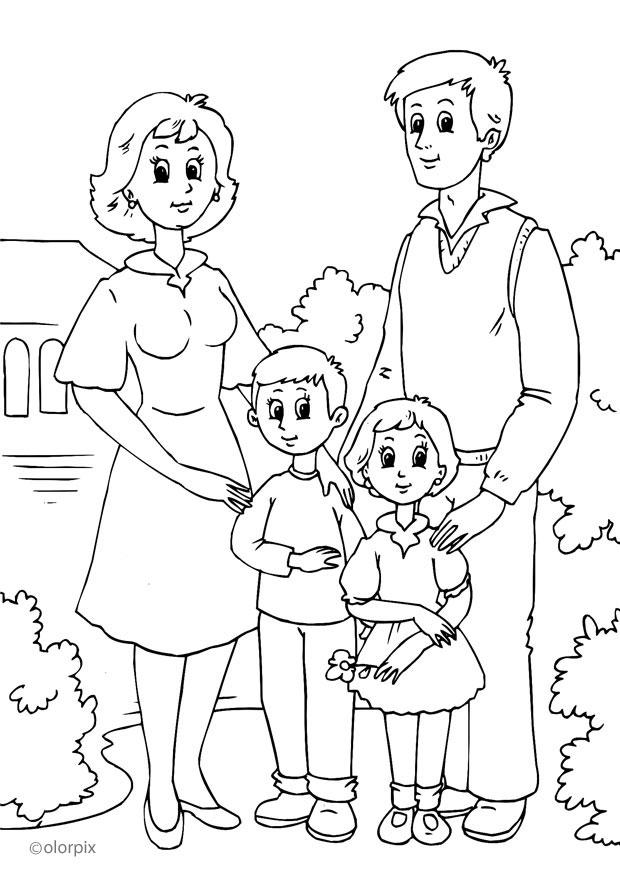 1. familie Malvorlage 1. familie