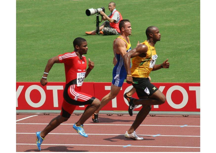 100 meter sprint Foto 100 meter sprint