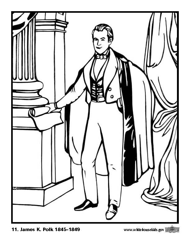 11 james k. polk Malvorlage 11 james k. polk