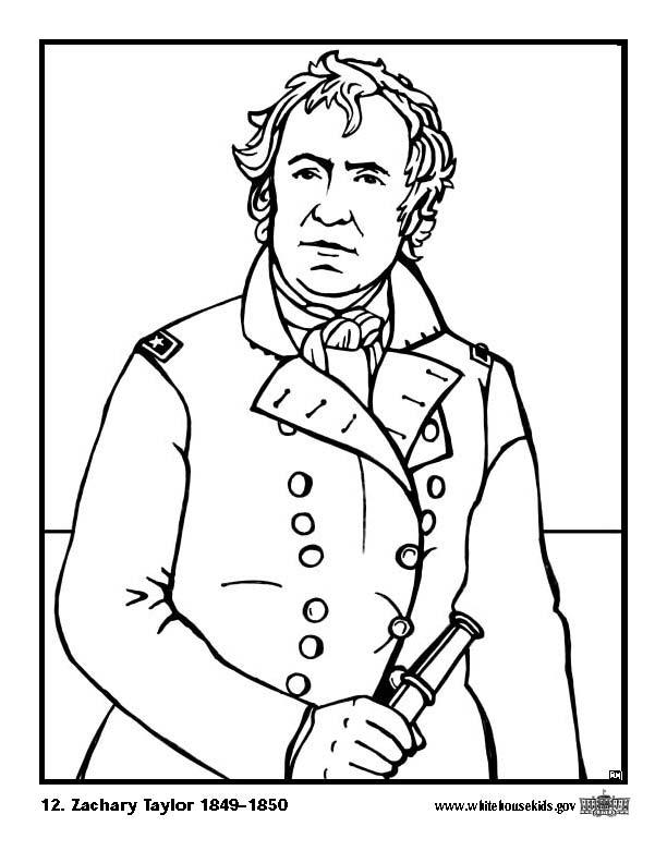 Malvorlage 12 zachary taylor
