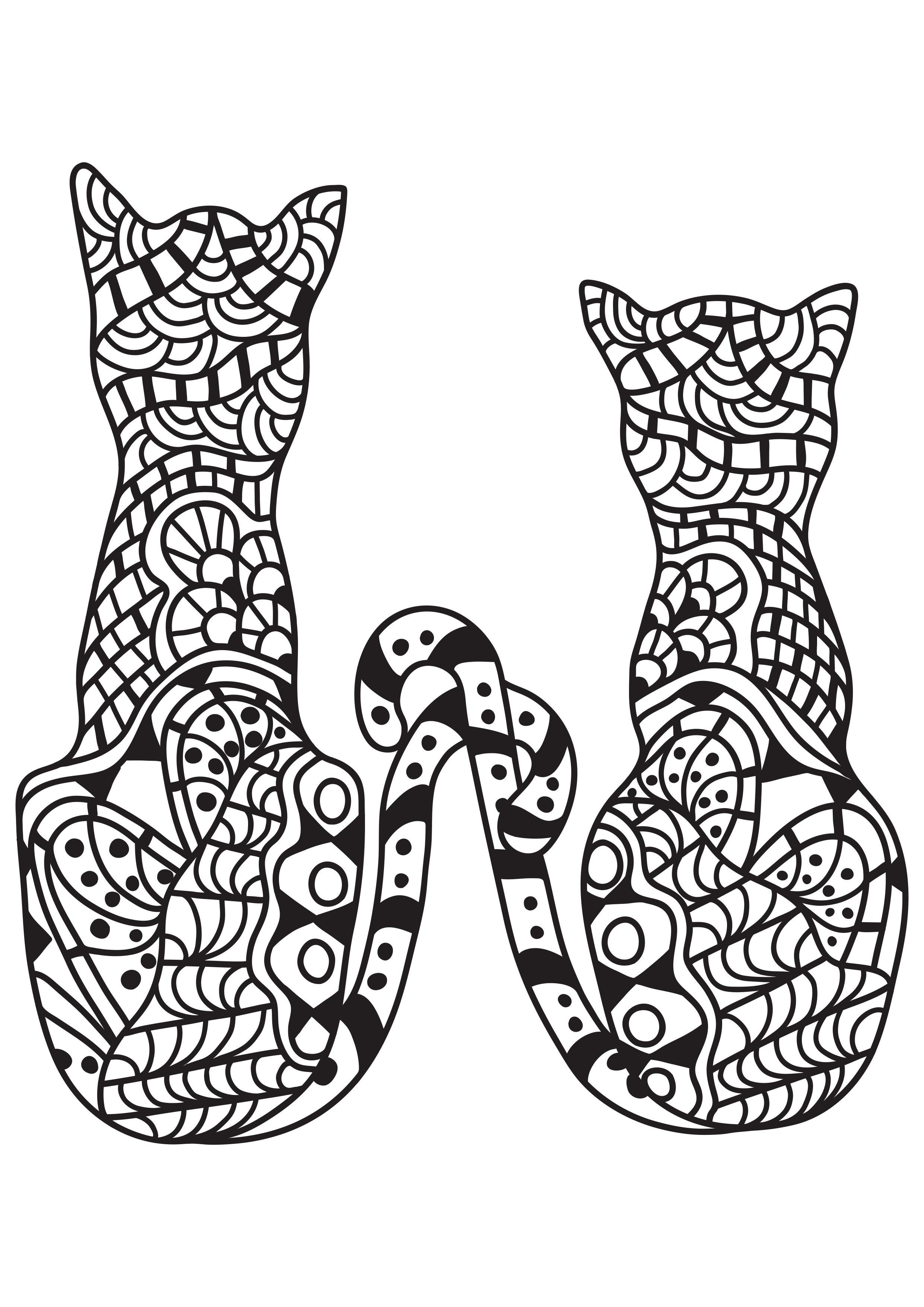 2 katzen Malvorlage 2 katzen