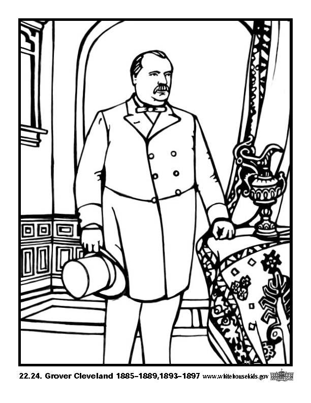 22 - 24 grover cleveland Malvorlage 22 - 24 grover cleveland
