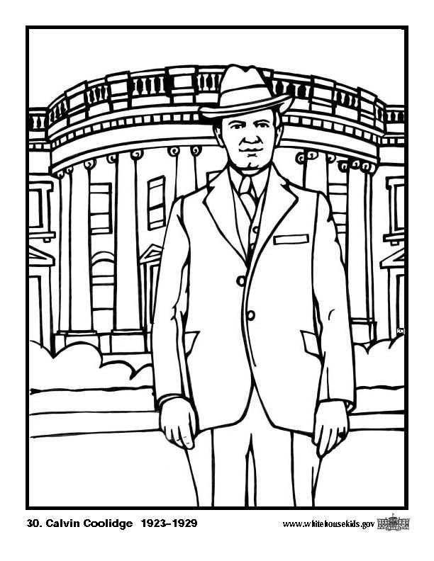 Malvorlage 30 calvin coolidge
