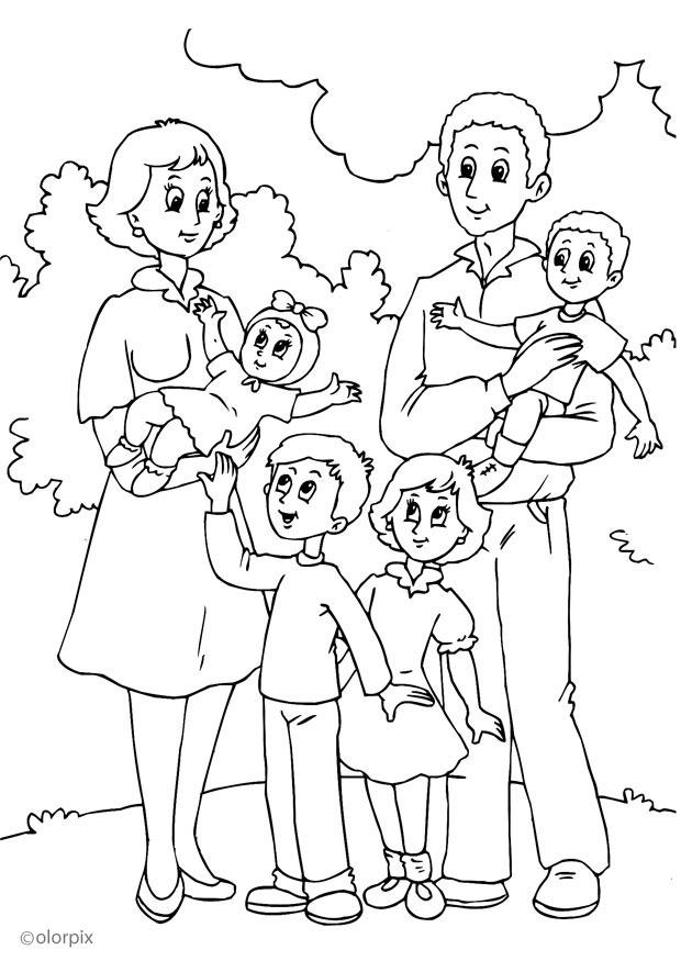 4. mutters neue familie Malvorlage 4. mutters neue familie