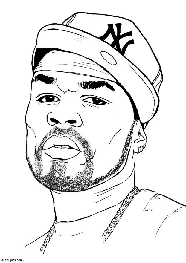 50 cent Malvorlage 50 cent