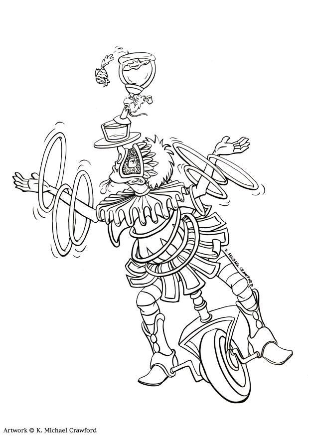 jongleur Malvorlage jongleur