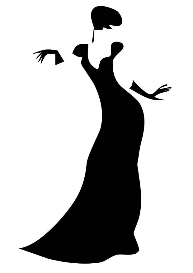 abendkleid Malvorlage abendkleid