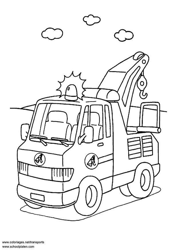 abschleppwagen Malvorlage abschleppwagen