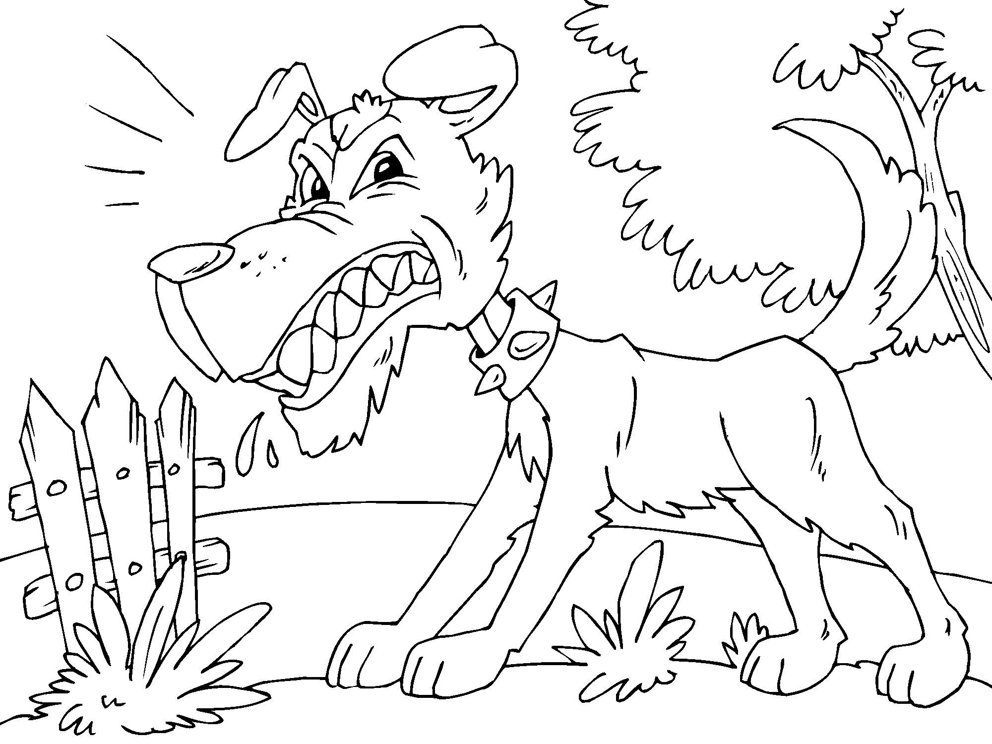 A¤rgerlicher hund Malvorlage A¤rgerlicher hund