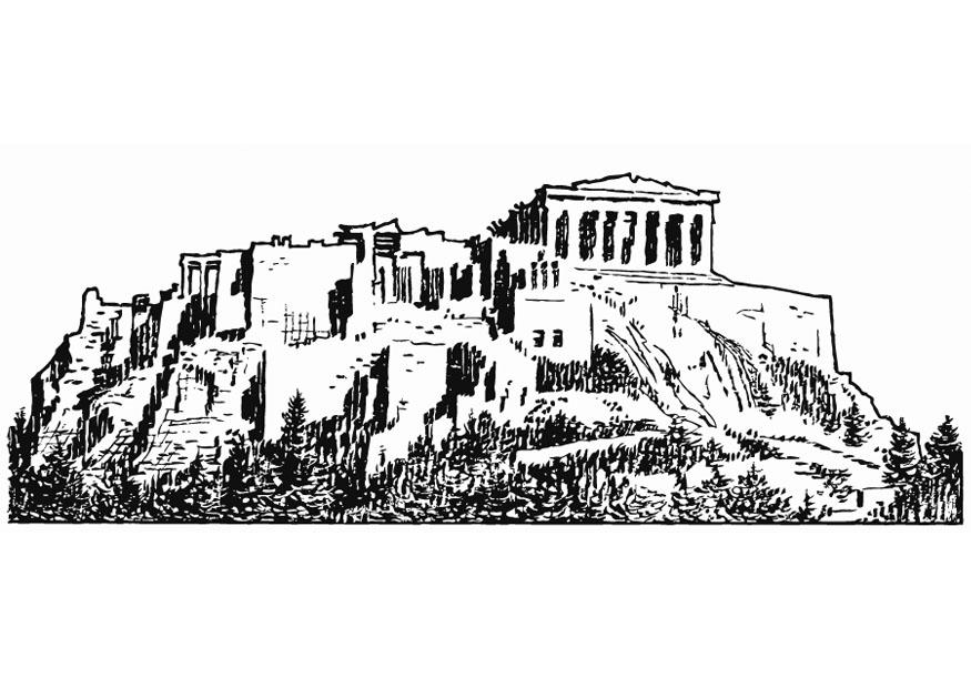 akropolis Malvorlage akropolis
