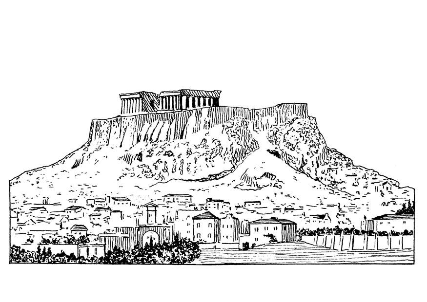 akropolis Malvorlage akropolis