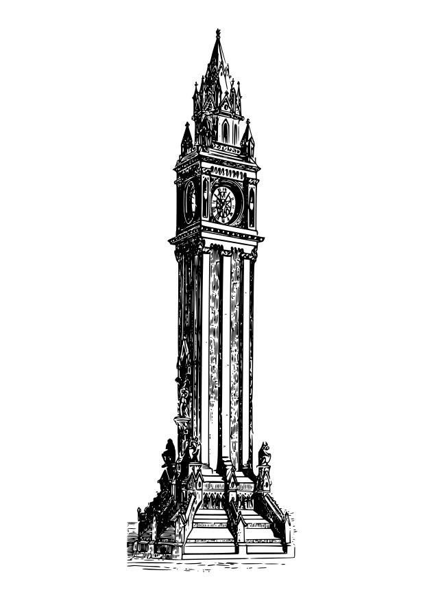 albert memorial Malvorlage albert memorial
