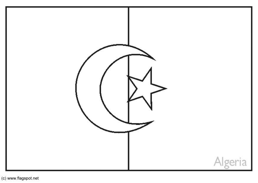 algerien Malvorlage algerien