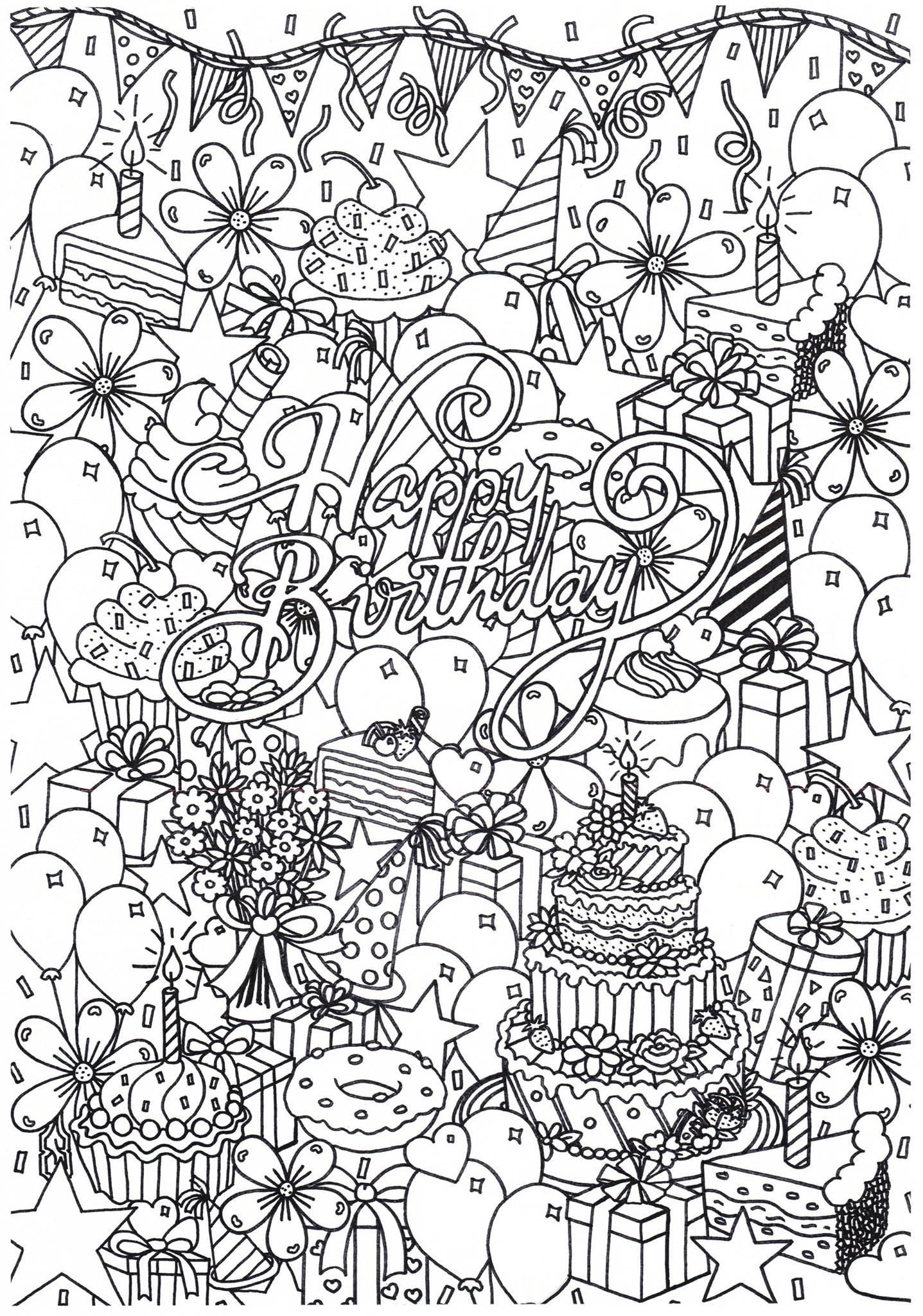 alles gute zum geburtstag Malvorlage alles gute zum geburtstag