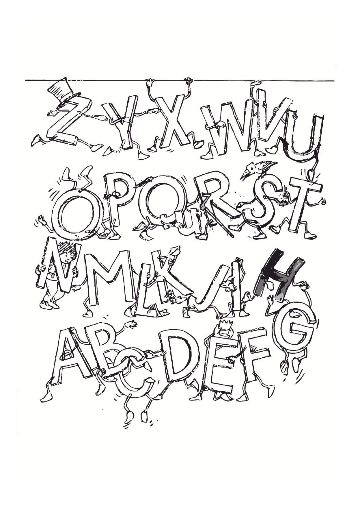 alphabet Malvorlage alphabet
