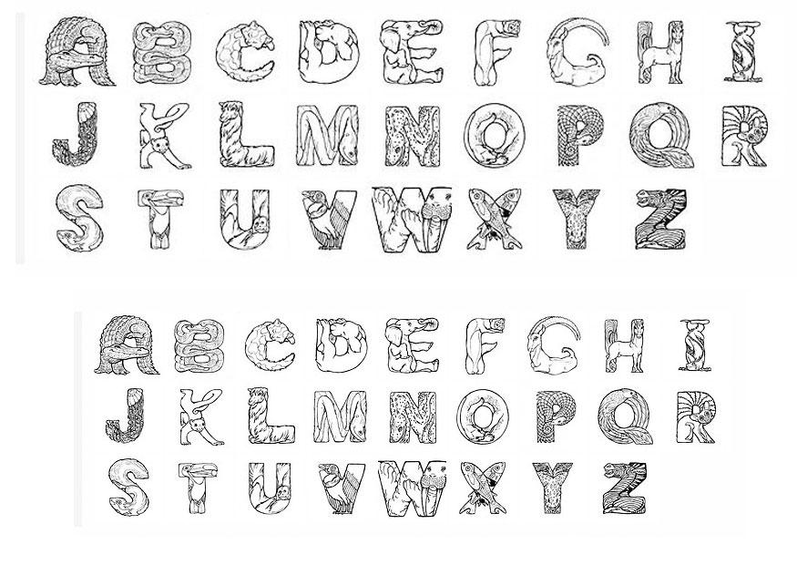 alphabet Malvorlage alphabet