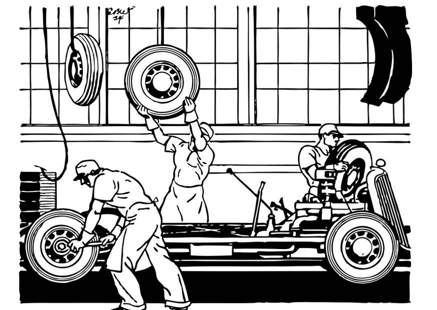 alte autofabrik Malvorlage alte autofabrik