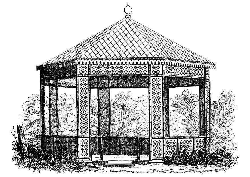 alter pavillion Malvorlage alter pavillion
