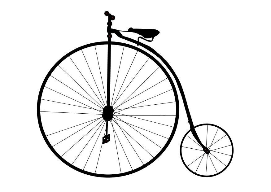 altes fahrrad Malvorlage altes fahrrad
