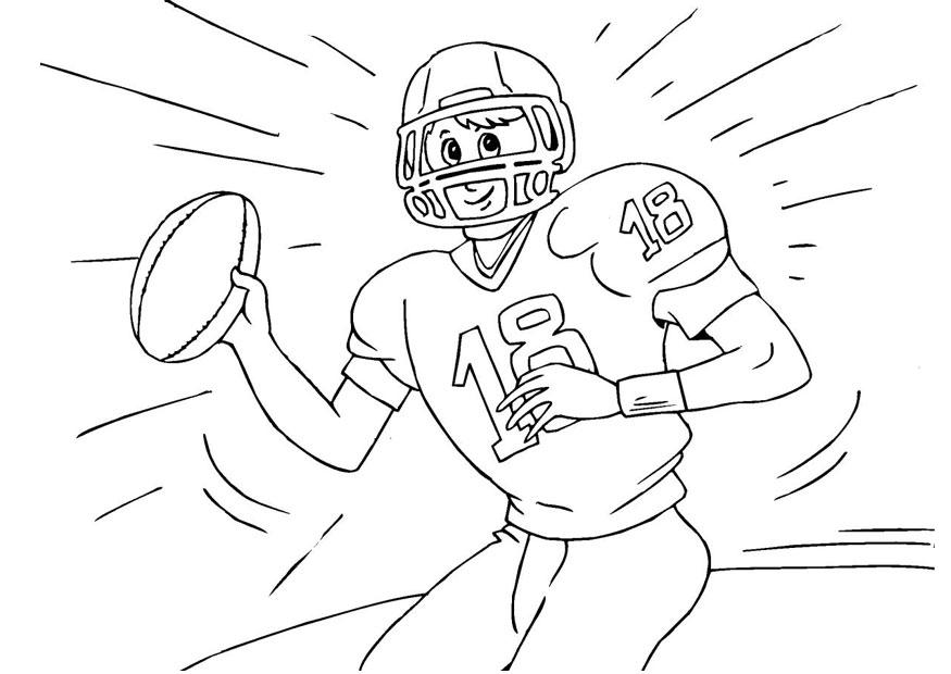 american fotball Malvorlage american fotball