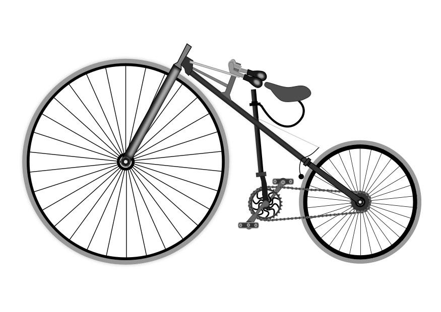 antikes fahrrad Malvorlage antikes fahrrad